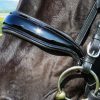 FSS Comfort Padded SHAPED SIDES CUT AWAY Crank Cavesson Noseband TWIN BUCKLE – PATENT