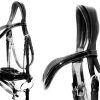 FSS ANATOMICAL Bridle FREEWAY MonoCrown CUT BACK AWAY Comfort SHAPED Headpiece Snaffle/Double/Weymouth – PATENT
