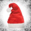 Fluffy Fur Trim Christmas Festive Outfit Fleece Santa Hat for Riding Helmet/Hat