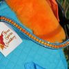 FSS Shimmer Orange Hyacinth Blue Zircon Aqua Blue SWAROVSKI Crystal Bling Curve V Browband