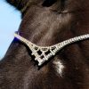FSS Lunar Tiara Veil Crystal Drop Fine Clear Bling V Shape Vee Browband