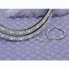 FSS Shimmer LAVENDER HAZE – DOVE GREY VELVET LIGHT PURPLE Crystal Bling Curve V Browband
