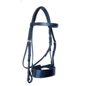 FSS Slimline Comfort Headpiece Hunter Worker Show Bridle 2" 5cm Flat Plain Noseband (UN-padded)