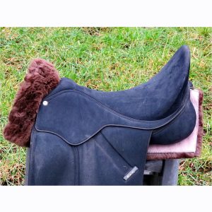 FSS BRITISH Sheepskin High Wither Dressage Show Saddle UNDERLAY LINER for Plain SaddleCloth Pad  🇬🇧 🐑
